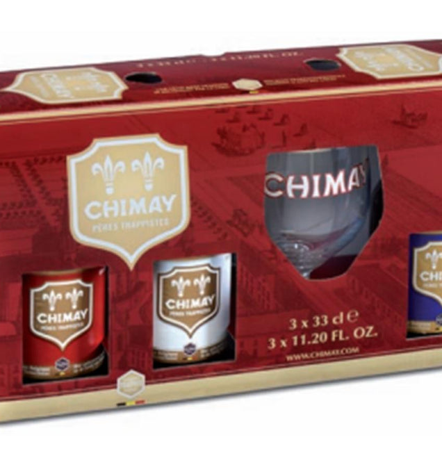 Chimay 3 x 330ml Gift Box with Glass