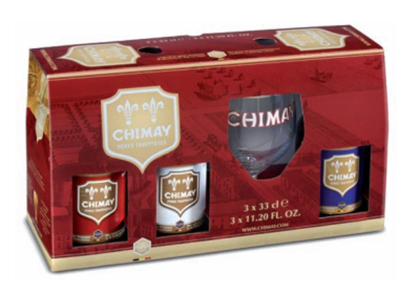 Chimay 3 x 330ml Gift Box with Glass