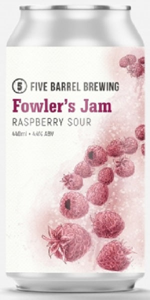 Five Barrel Fowler's Jam Raspberry Sour