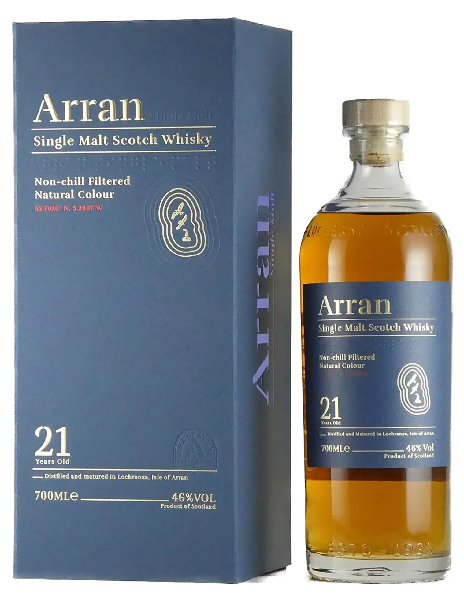 ARRAN 21 YEAR OLD SINGLE MALT SCOTCH WHISKY 700ml