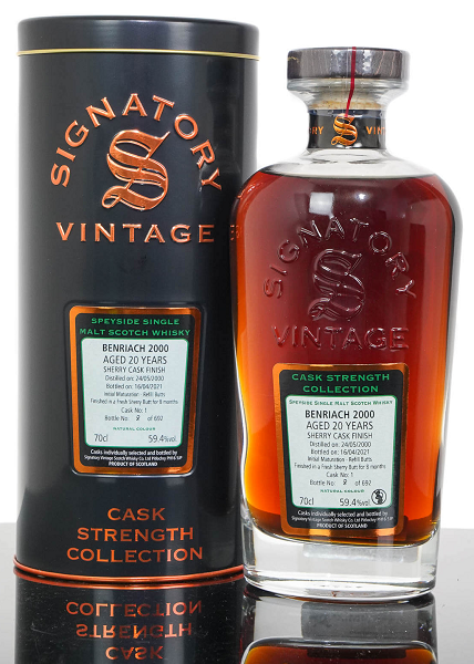 Signatory Benriach 20YO Sherry Cask