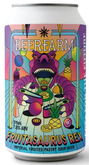 Beer Farm Fruitasaurus Rex Mango, Passionfruit & Pineapple Pastry Sour