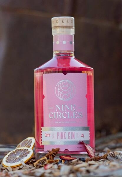 Nine Circles Pink Gin