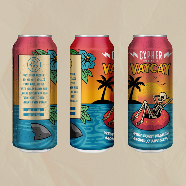Cypher Brewing Vaycay WC Pilsner